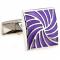 Purple with Silver High Noon Swirl Cufflinks3.jpg